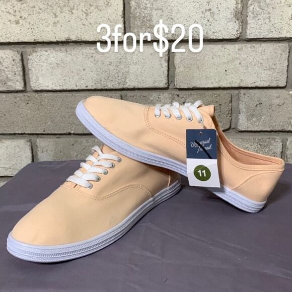 3for$20 NWT universal threads lunea lace up sneaker orange size 11 - Picture 1 of 8